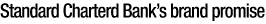SC Bank's Brand Promise